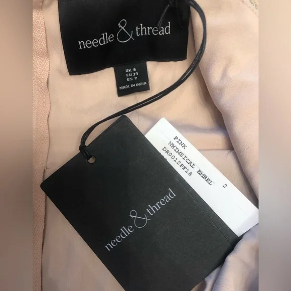 Needle and Thread pink Whimsical Tiered midi Dress - Picture 9 of 10